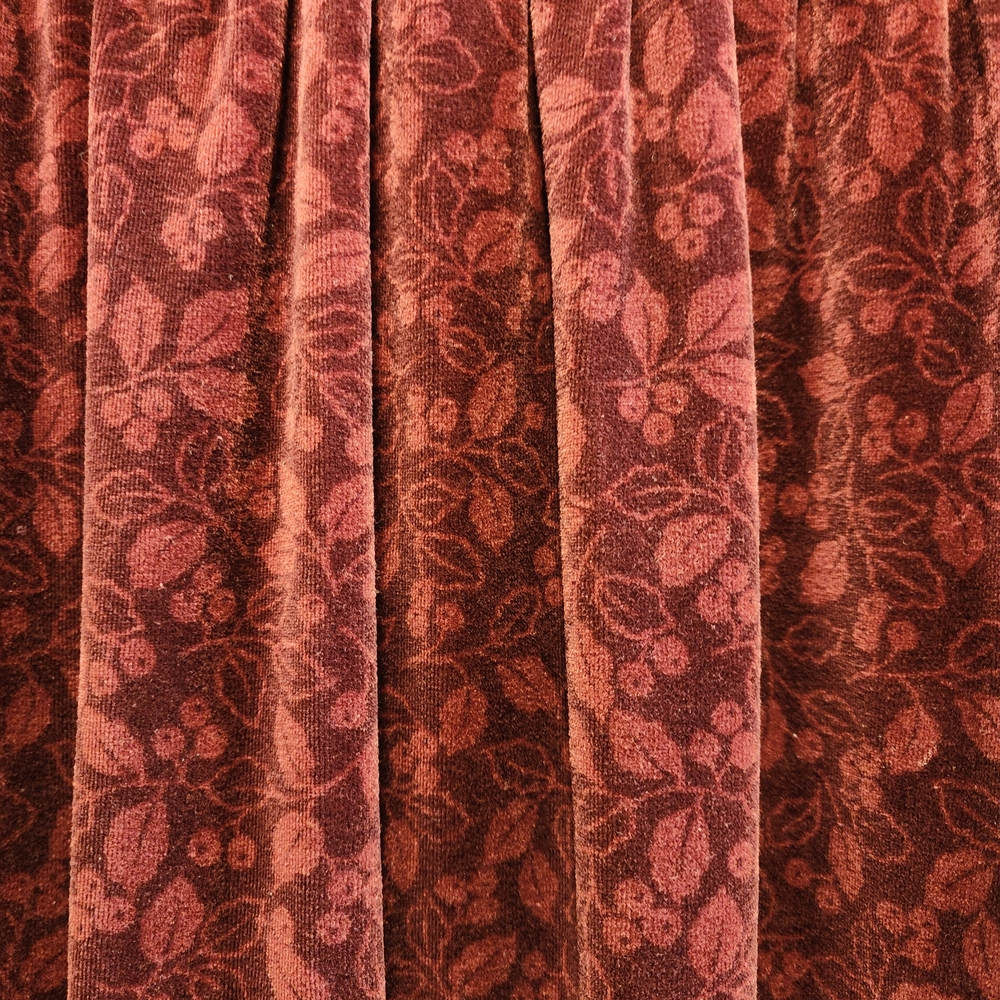 Vintage L.L. Bean Long Sleeve Velvet Dress - Picture 3 of 5
